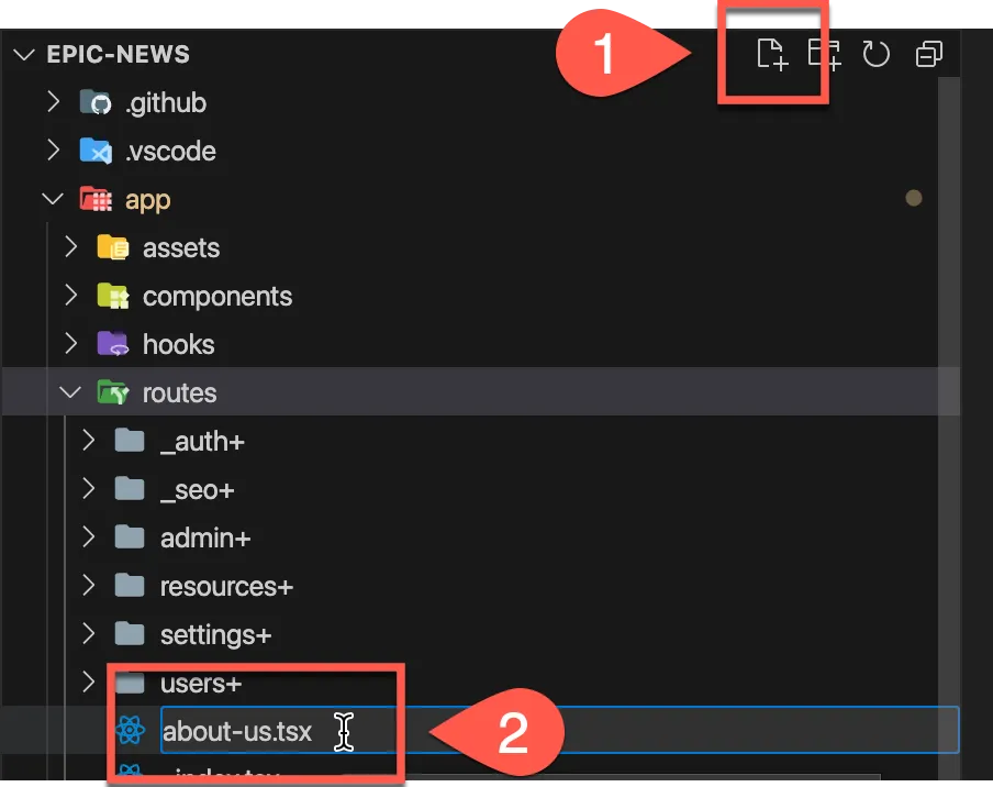 About us page file
