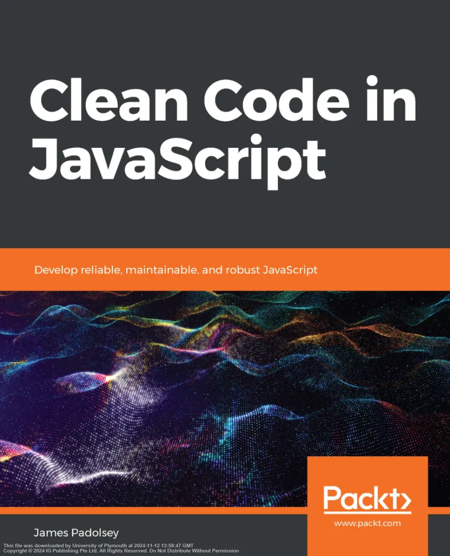 Clean code in JavaScript cover