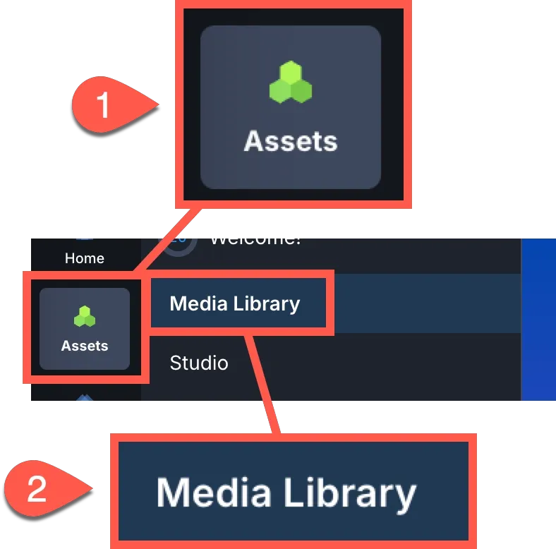Cloudinary media library