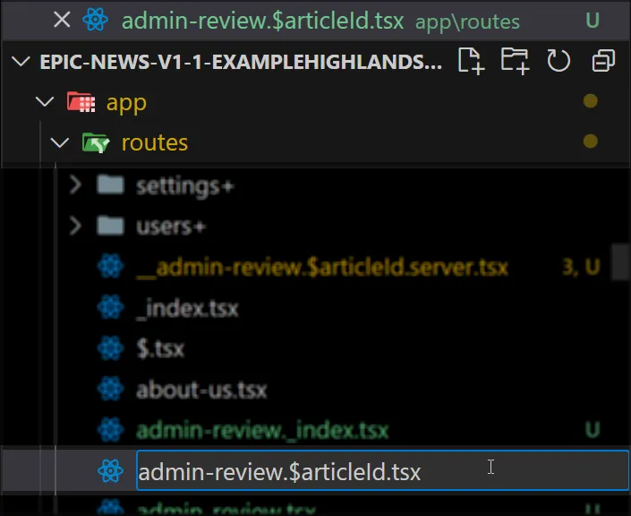 Create admin-review-article-id
