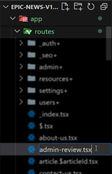 Create admin review