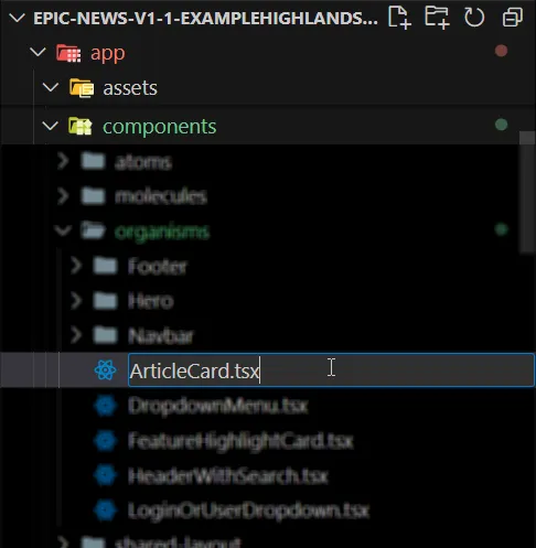 Article Card Load and display article data | Code Monster