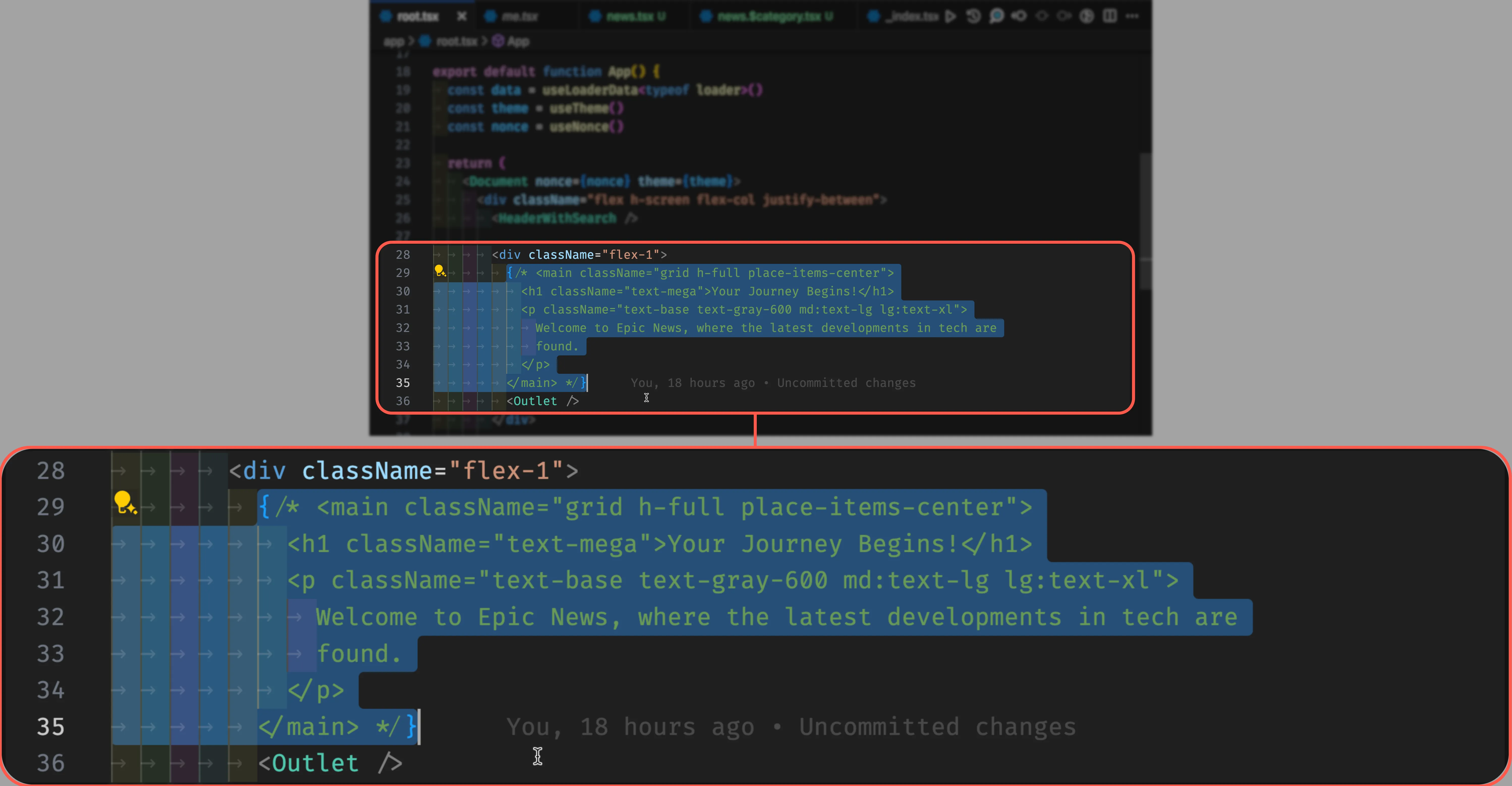 Cut commented code