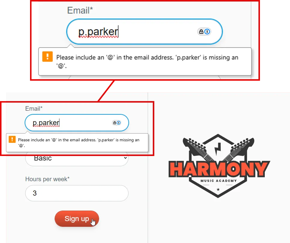 Email content validation