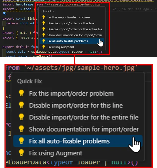 Fix all auto-fixable problems