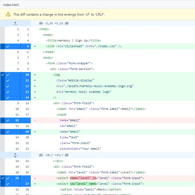 Github Desktop Changes