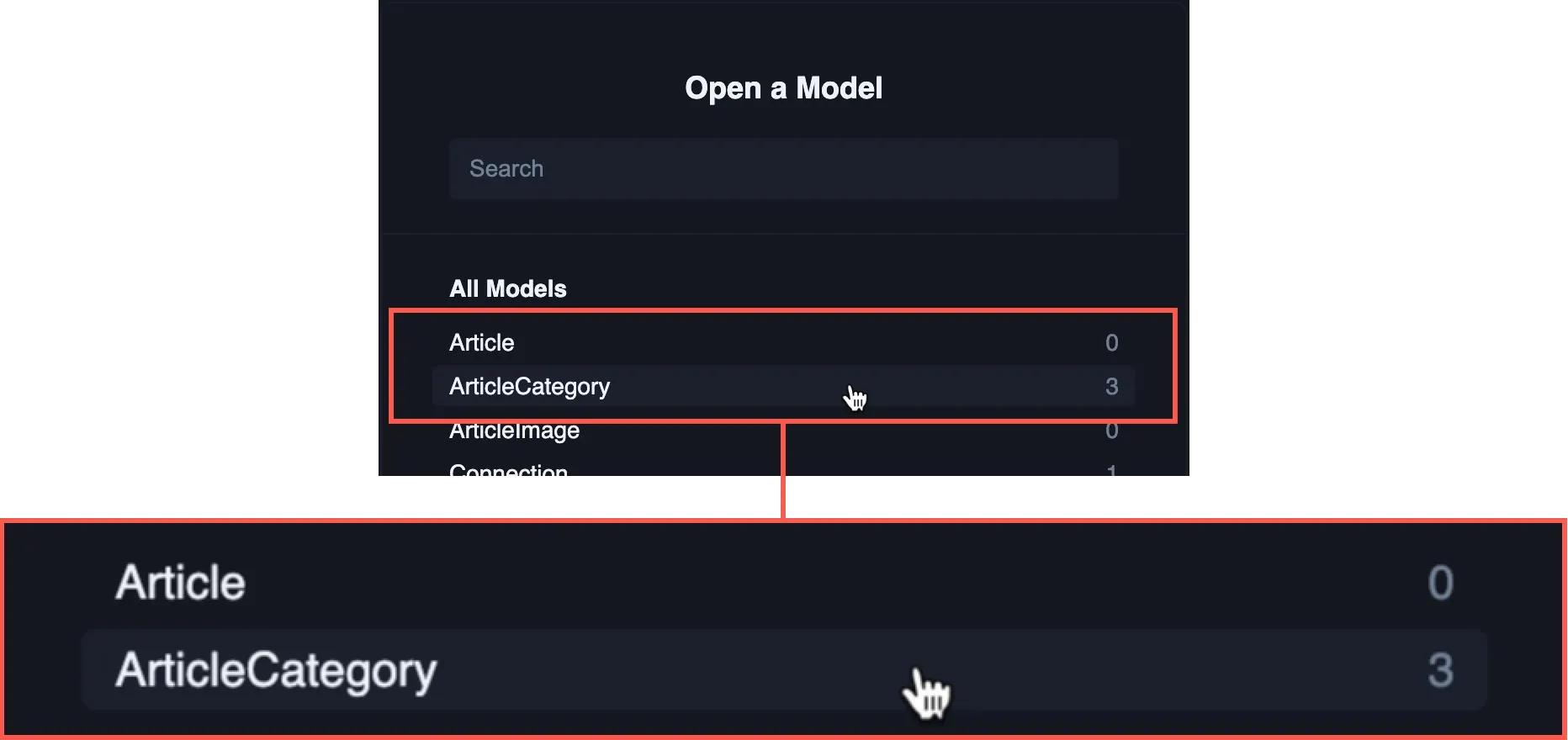 Database with seed data