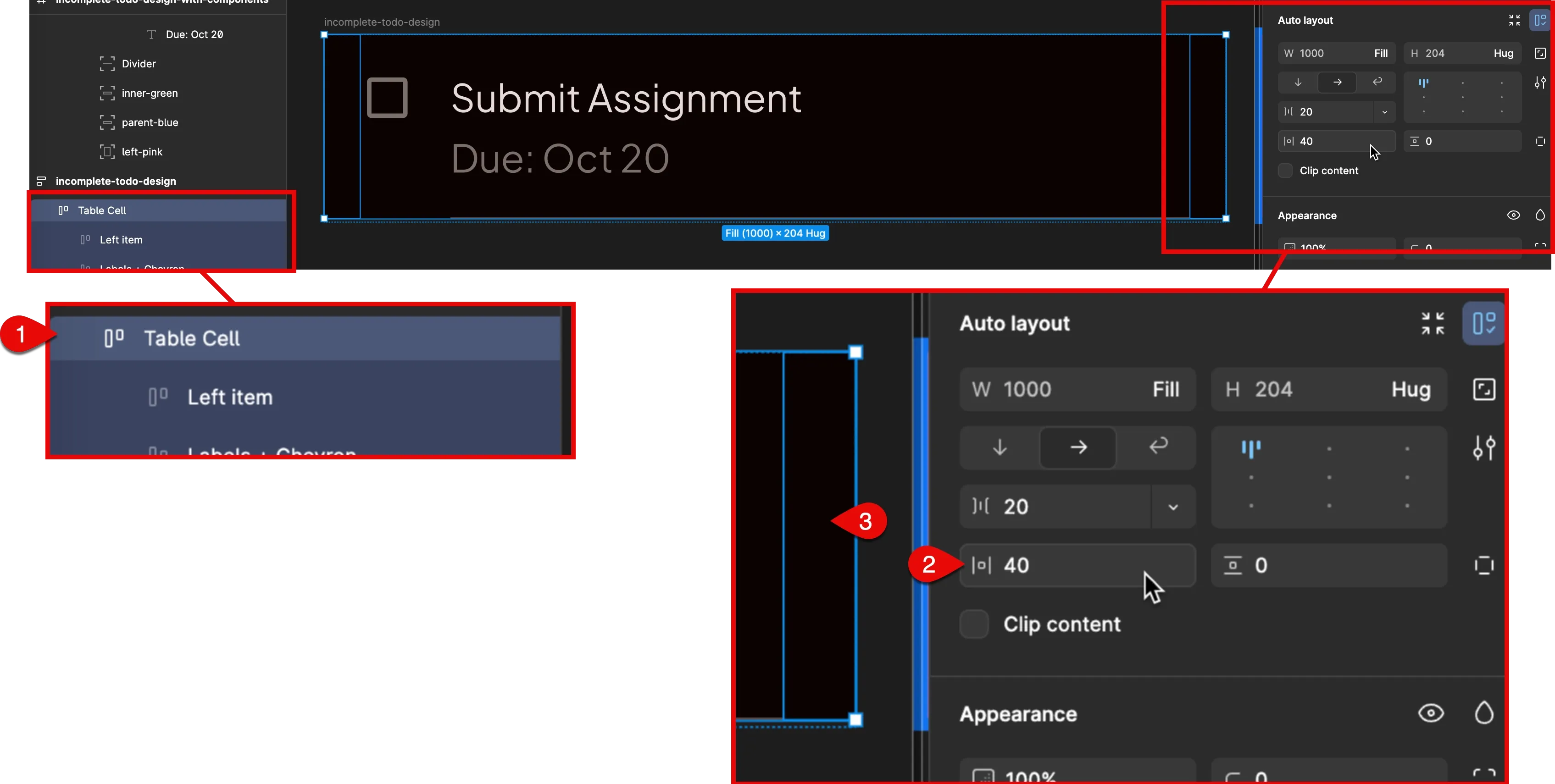 Padding and layout in Figma
