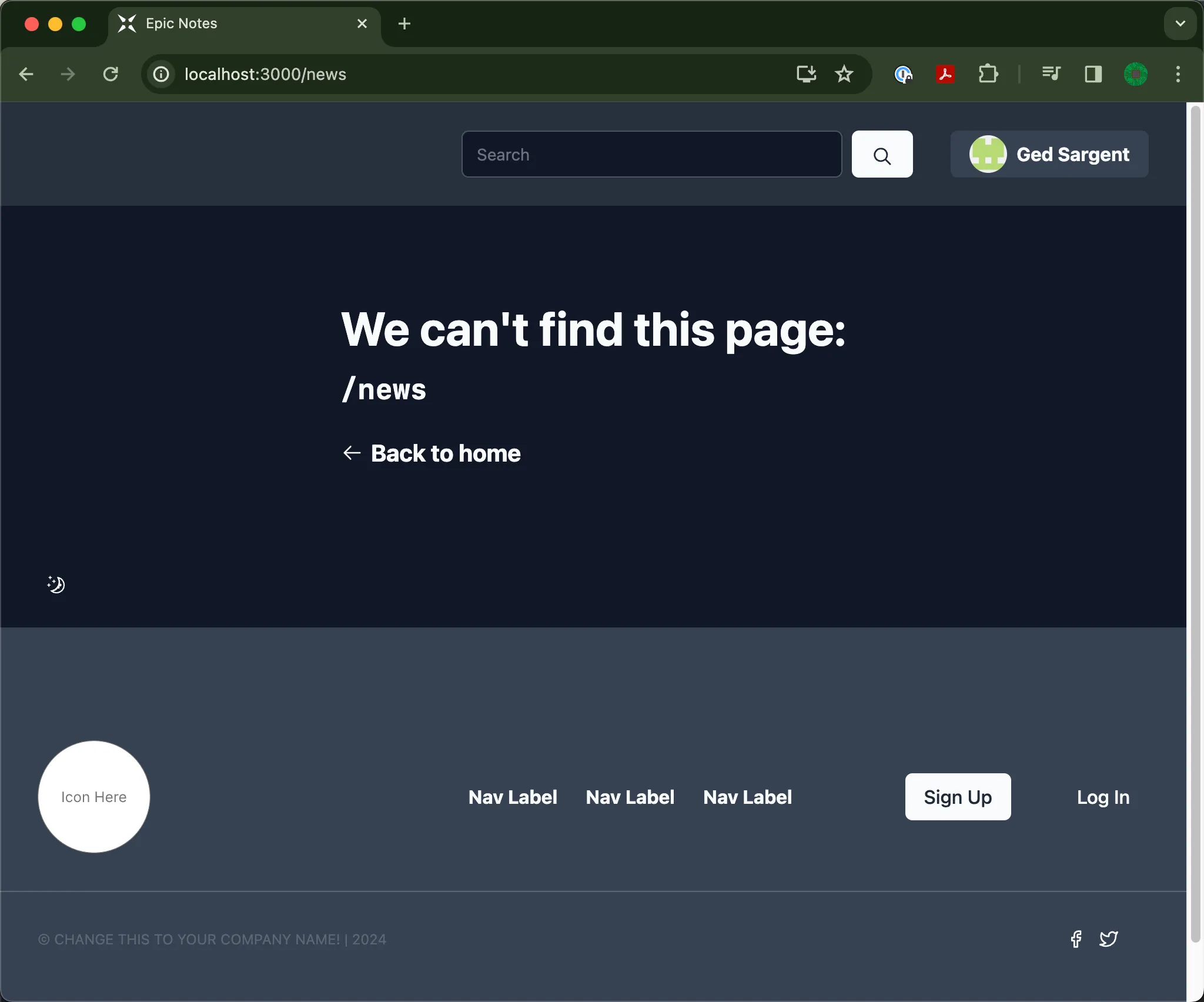 Page not found