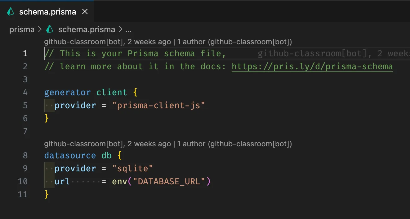 Prisma Schema