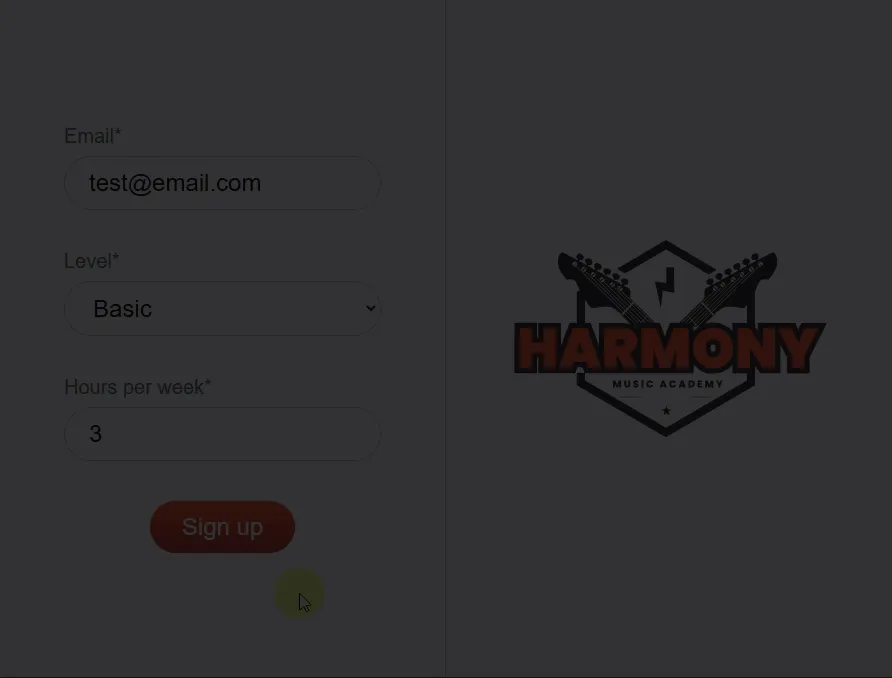 Show email on submit