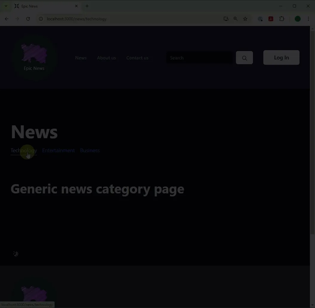 Single dynamic route