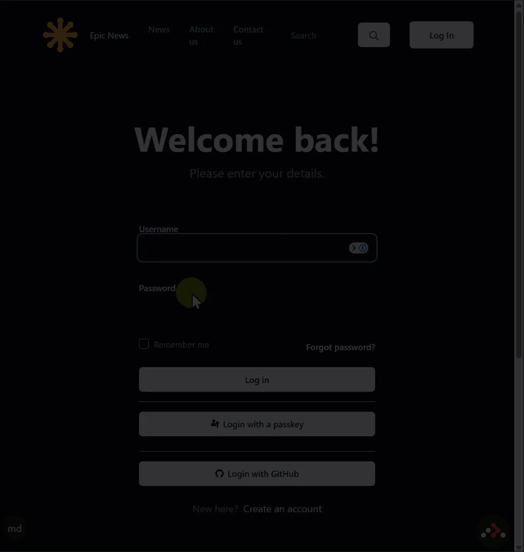 Toast notification example